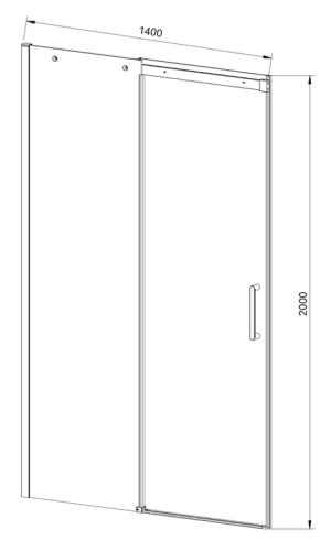 Душевая дверь Vincea Dice VDS-4D140CL