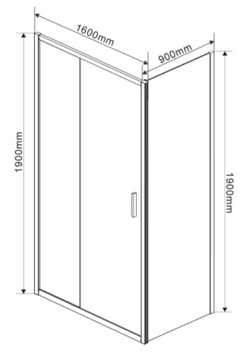 Душевой уголок Vincea Garda VSR-1G9016CH