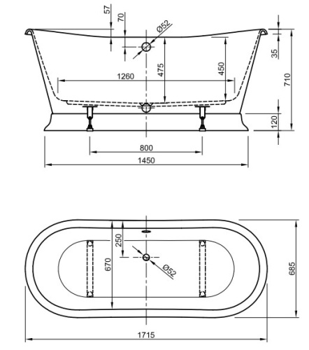 Ванна акриловая Knief Princess L 170х70 0100-081-02