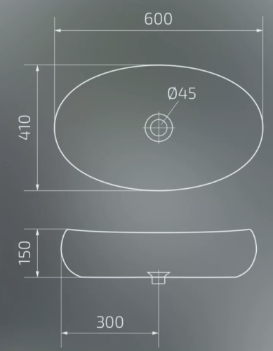 Умывальник Gid Mnc168