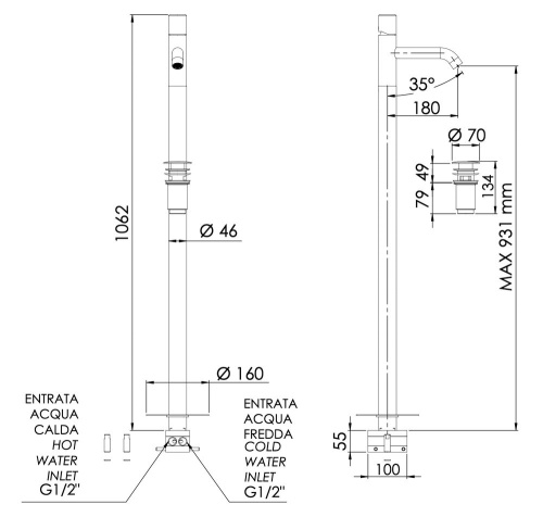 Смеситель для раковины Daniel Trilogy TG688CR