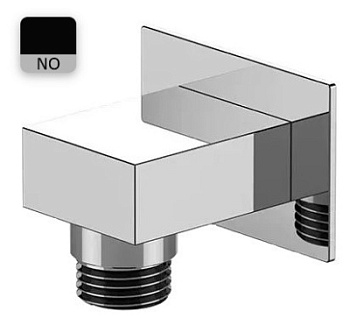 Шланговое подключение для душа Remer 309WNO, черный матовый