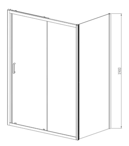 Душевой уголок Vincea Alpha VSR-3AL9013CLG