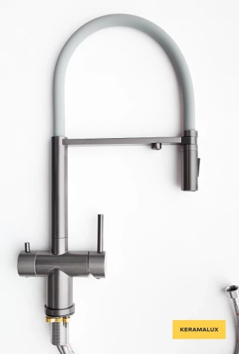 Смеситель для мойки Vivi Felice 1314 Gg Gun Metal grigio