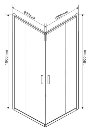 Душевой уголок Vincea Garda VSS-1G9010CH